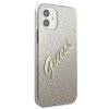 Guess GUHCP12SPCUGLSGO iPhone 12 mini5,4 złoty/gold hardcase Glitter Gradient Script